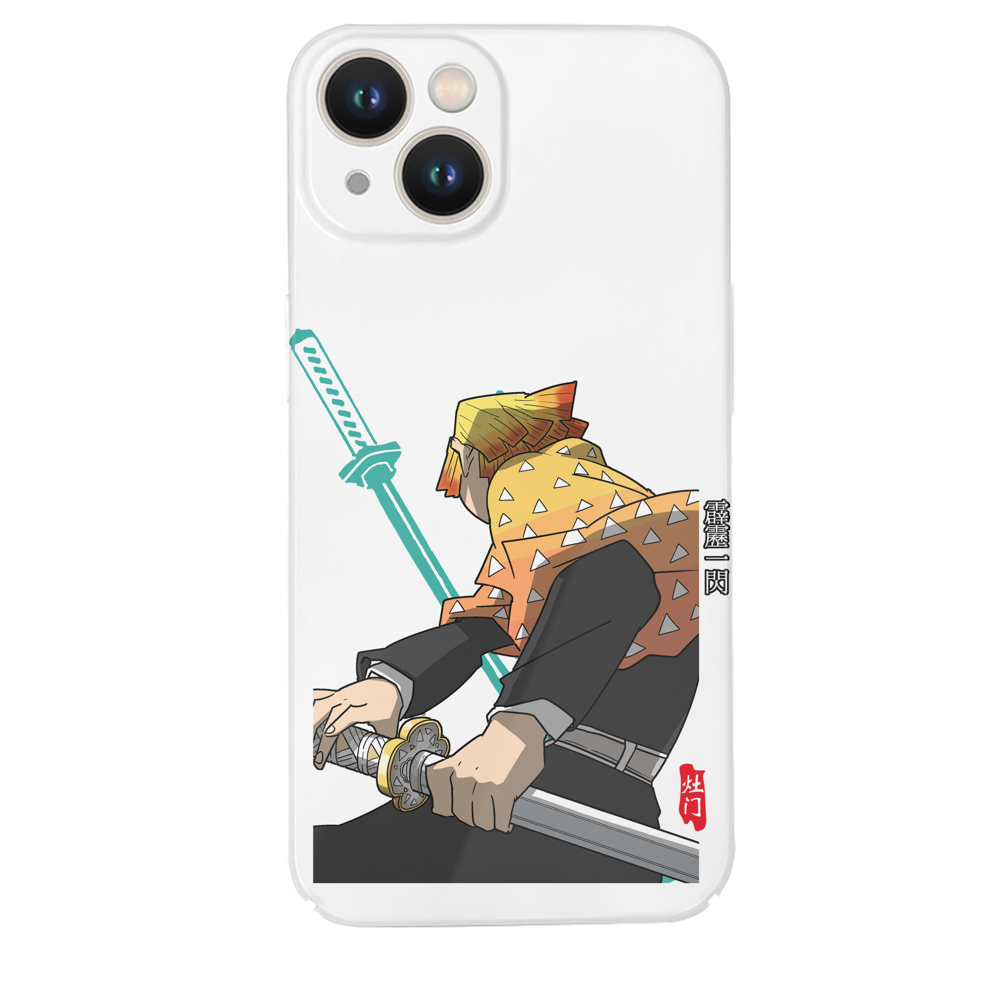 （画像用） 鬼滅の刃（きめつのやいば）我妻 善逸／あがつま ぜんいつ Agatsuma Zenitsu 【iPhone 14シリーズ対応】ハードケース
